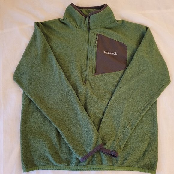 Columbia Other - Columbia Men's Half Zip Sweater Top Omni-wick Pullover Long Sleeve Green L